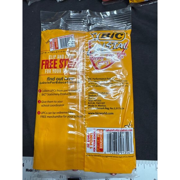 Lot of 7 90's BIC Cristal Red Ballpoint Pens Medium Point 1.0mm 10-Pack Total 70 - Picture 4 of 4